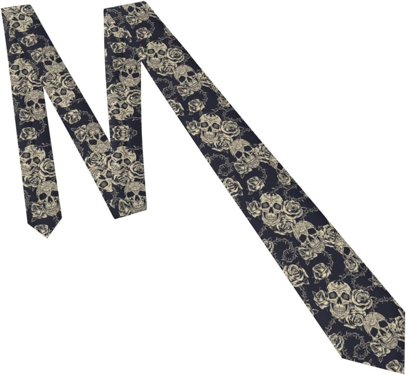 Yilad Tie for Men and Boy Novelty Fun Full Print Men's Necktie Skinny Fashion Narrow Wide - Image 3